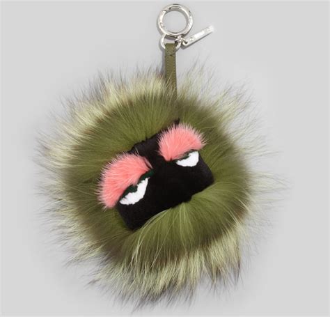 fendi fur monster charm replica|fendi fur bag charm.